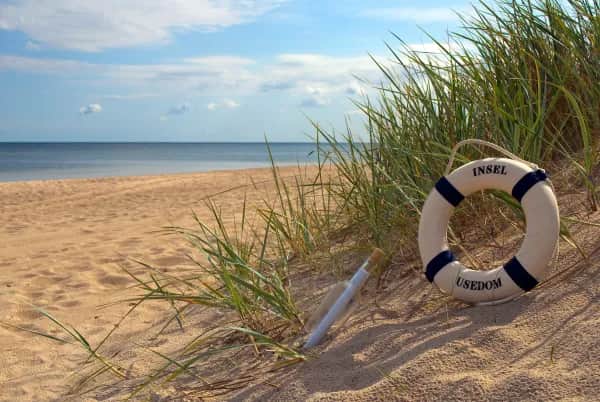 Romantischer Urlaub am Strand auf Usedom an der Ostsee