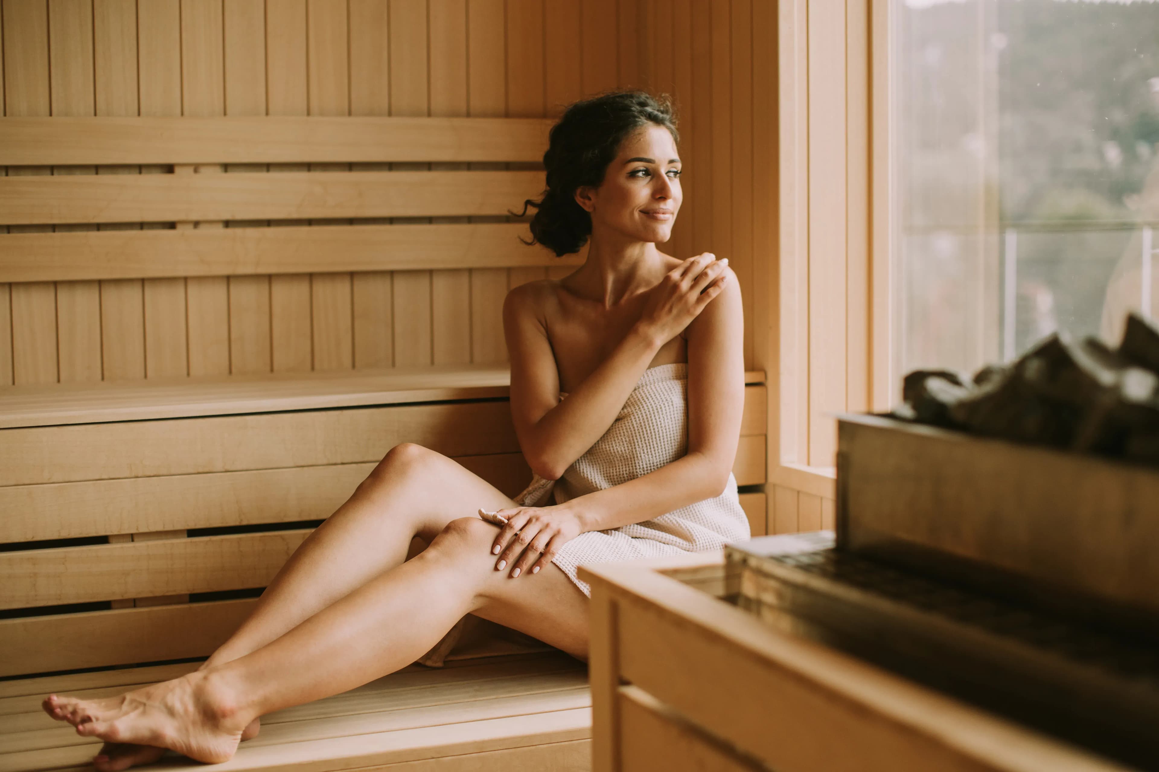 Wellnessurlaub in Kölpinsee im Ferienhaus mit privater Sauna